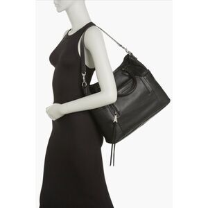 AIMEE KESTENBERG Sunbury 100% Leather Textured Tote, Silver Hardware, Work Bag